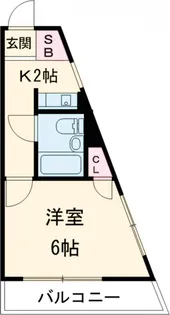 ロンスター三軒茶屋【2階】の間取り