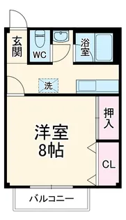 Surplus One 大空【103号室】の間取り