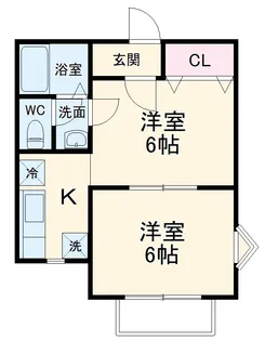 エステート【205号室】の間取り