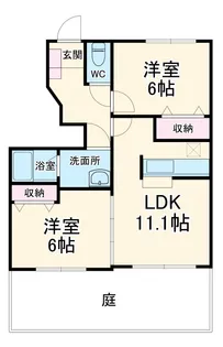 ポラリス栄【1階】の間取り