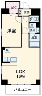 ベルメゾン若林【6階】の間取り