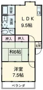 メゾンアイサン【103号室】の間取り