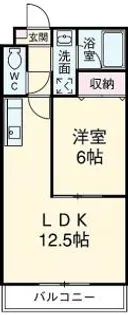 リゾナーレ石河【1階】の間取り