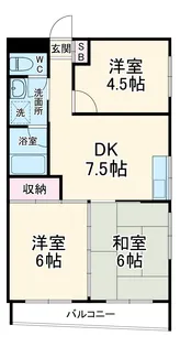 レジデンス中村【2階】の間取り