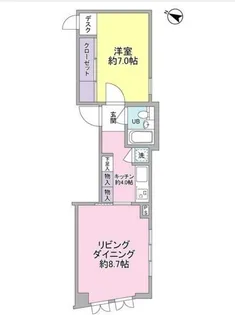スカラすくも【202号室】の間取り