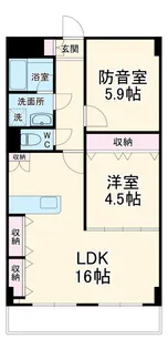 ラ・アミスタ武蔵浦和【1階】の間取り