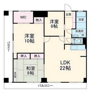 ラ・アミスタ武蔵浦和【5階】の間取り