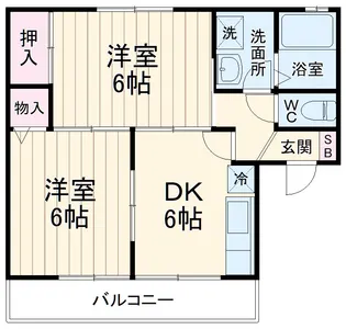 ユーハイツ【1階】の間取り