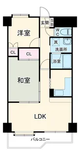 エヌエフ中浦和【5階】の間取り