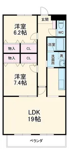 エスポワール【3階】の間取り