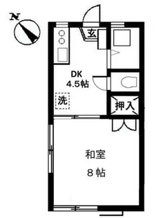 パインハイツ【2階】の間取り