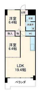 メゾン・ド・オーシマⅡ【402号室】の間取り