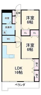 メゾン・ド・オーシマⅡ【403号室】の間取り