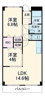 リンピア里小牧【105号室】の間取り
