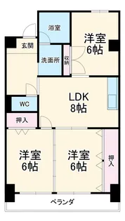 メゾン大和【403号室】の間取り