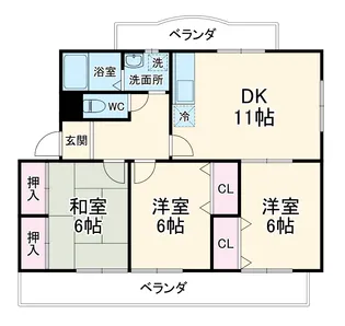 エスペランサ【2階】の間取り
