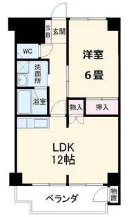 白河ハイツ【307号室】の間取り