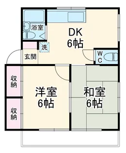 シャトーイワセ【1C号室】の間取り