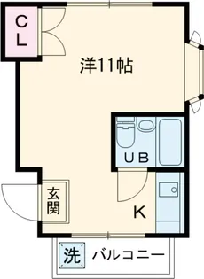 フローラ都立大学【101号室】の間取り
