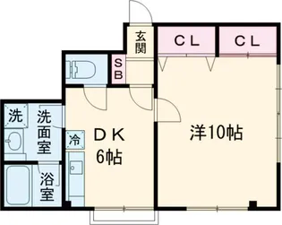 緑が丘グリーンヒルビル【201号室】の間取り