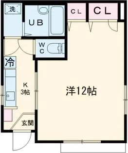 Egg上野毛【101号室】の間取り