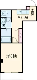 等々力QSハイム【202号室】の間取り