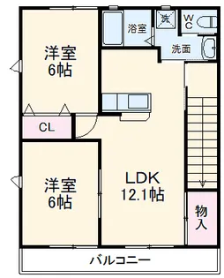 フレーズ A【201号室】の間取り