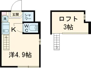 ハーモニーテラス上北沢【2階】の間取り