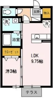 ヴィレッジ柳沢【1階】の間取り
