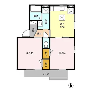 サンハイム一色 A【1階】の間取り
