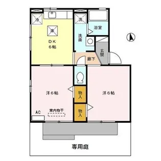 サンハイム一色 D【1階】の間取り