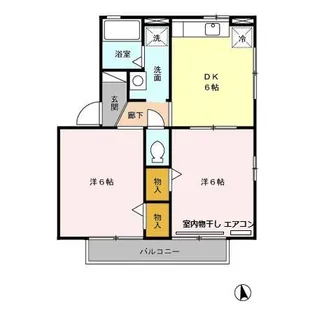 サンハイム一色 D【2階】の間取り