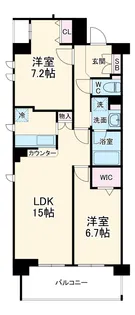 ピエス綱島【4階】の間取り