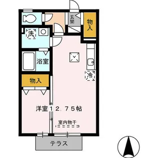 Elle Sophia B棟【103号室】の間取り