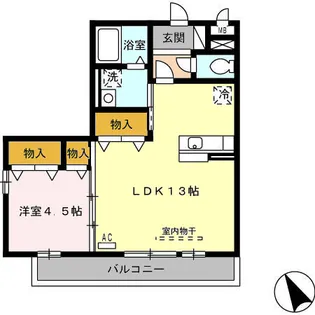 CASA DOLCE【2階】の間取り