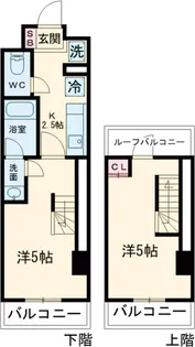 ユニフォート目黒中町【6階】の間取り