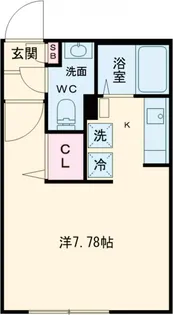 ZESTY松陰神社Ⅱ【2階】の間取り