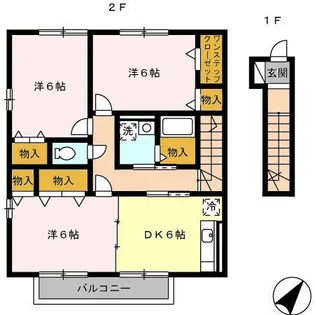 フルールC棟【2階】の間取り