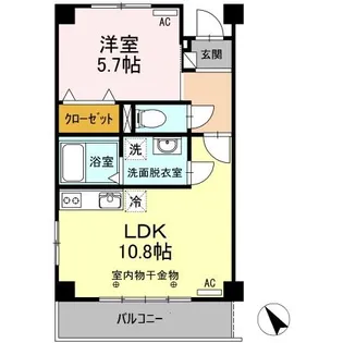 ライフパークユニゾン【3階】の間取り