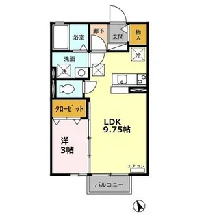 ソレイユ北島 A【1階】の間取り