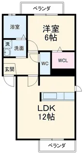 ベルカーサ【2階】の間取り