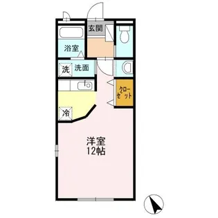 ガーデンコート ラ・フェスタ Ⅰ【202号室】の間取り