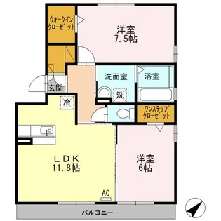 セジュール19【101号室】の間取り