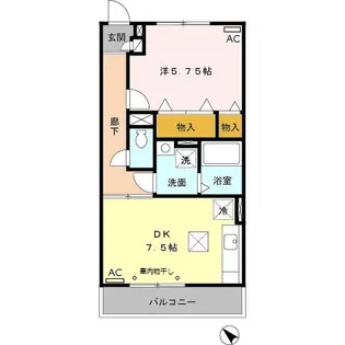 Blanc VillageA【1階】の間取り