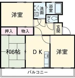 シティ・ナカヤマ B【101号室】の間取り
