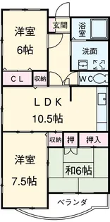 エトワール【205号室】の間取り