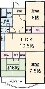 エトワール【206号室】の間取り