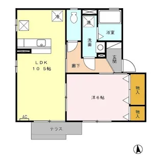 アストゥペンダ【102号室】の間取り