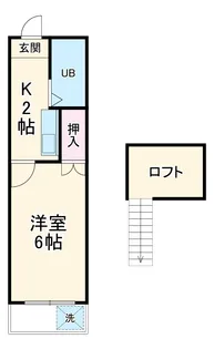 アーバンライフ東郷町【107号室】の間取り