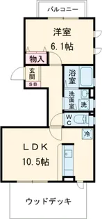 サニーヒルズ自由が丘【1階】の間取り